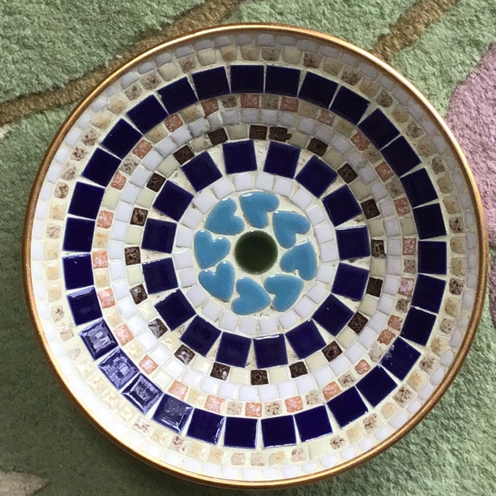 Mid Century mosaic bowl